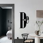 Wallity Be Special Escultura de Pared de Metal Negra